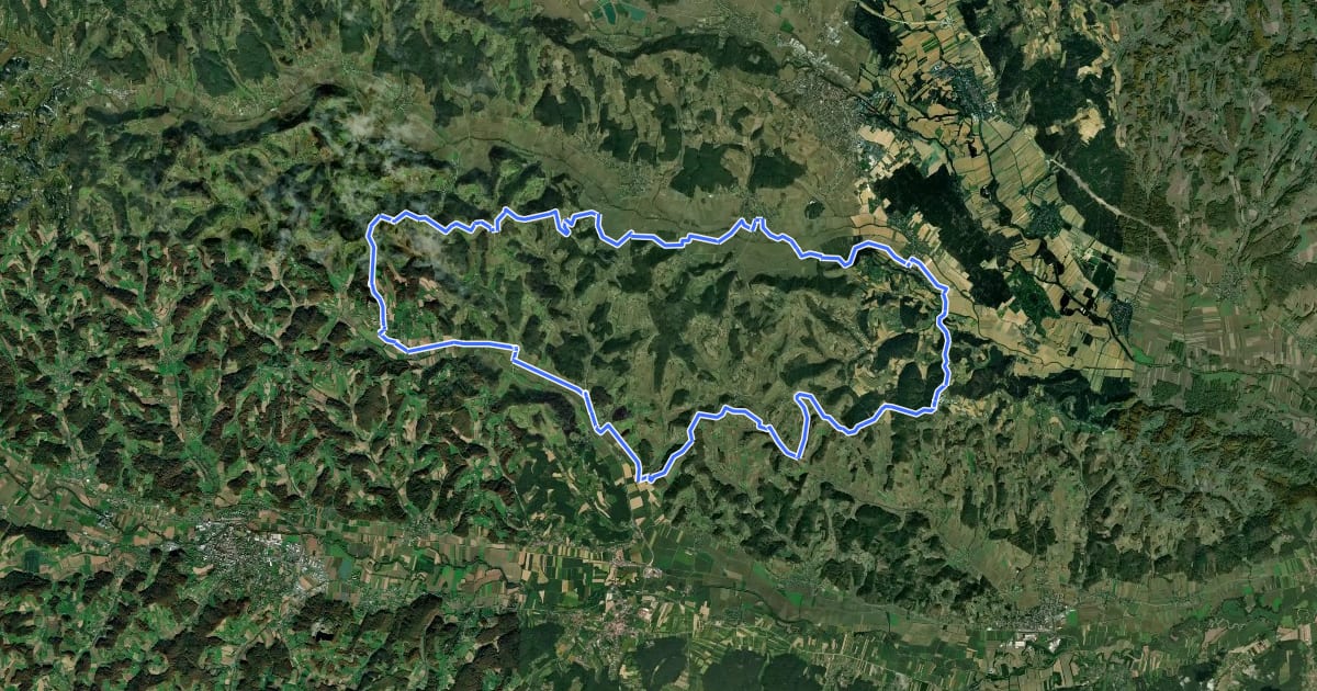 Маршрут Riegersburgtour на спутниковом снимке