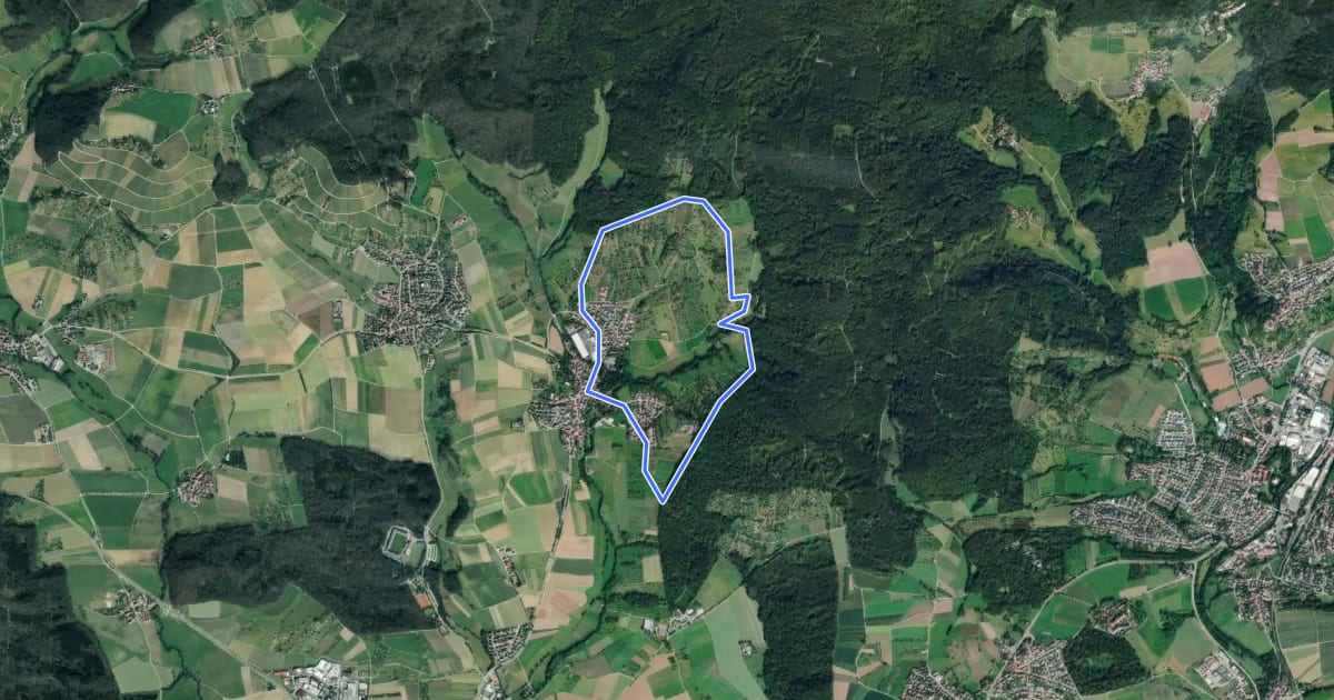 Маршрут Rietenauer Tonspur на спутниковом снимке