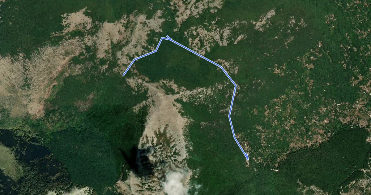 Маршрут Rifugio Acquaviva-Monte Ruazzo на спутниковом снимке