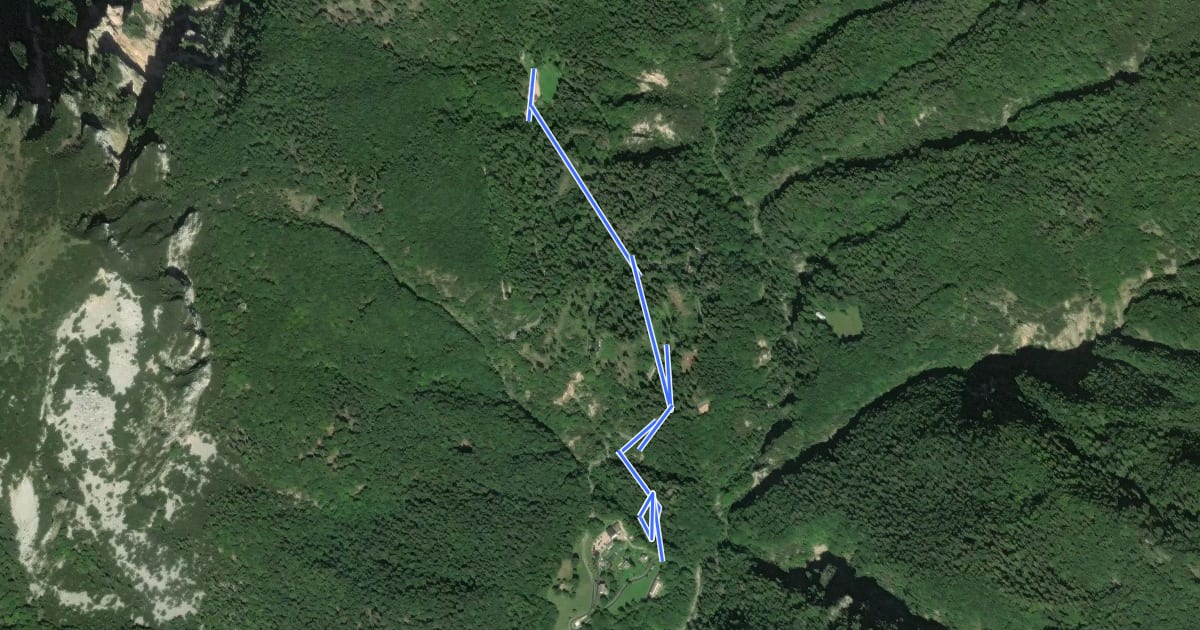 Маршрут Rifugio Boschetto - Rifugio Revolto - confine Regione на спутниковом снимке