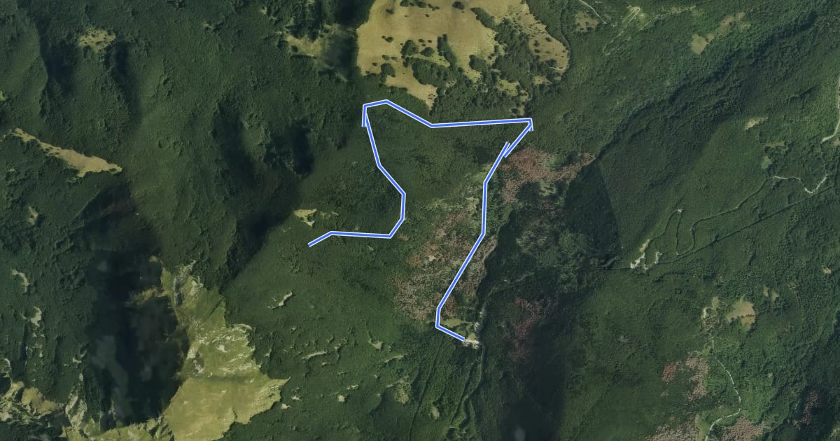 Маршрут Rifugio Lagdei-Bocchetta del Tavola-Percorso 725A на спутниковом снимке