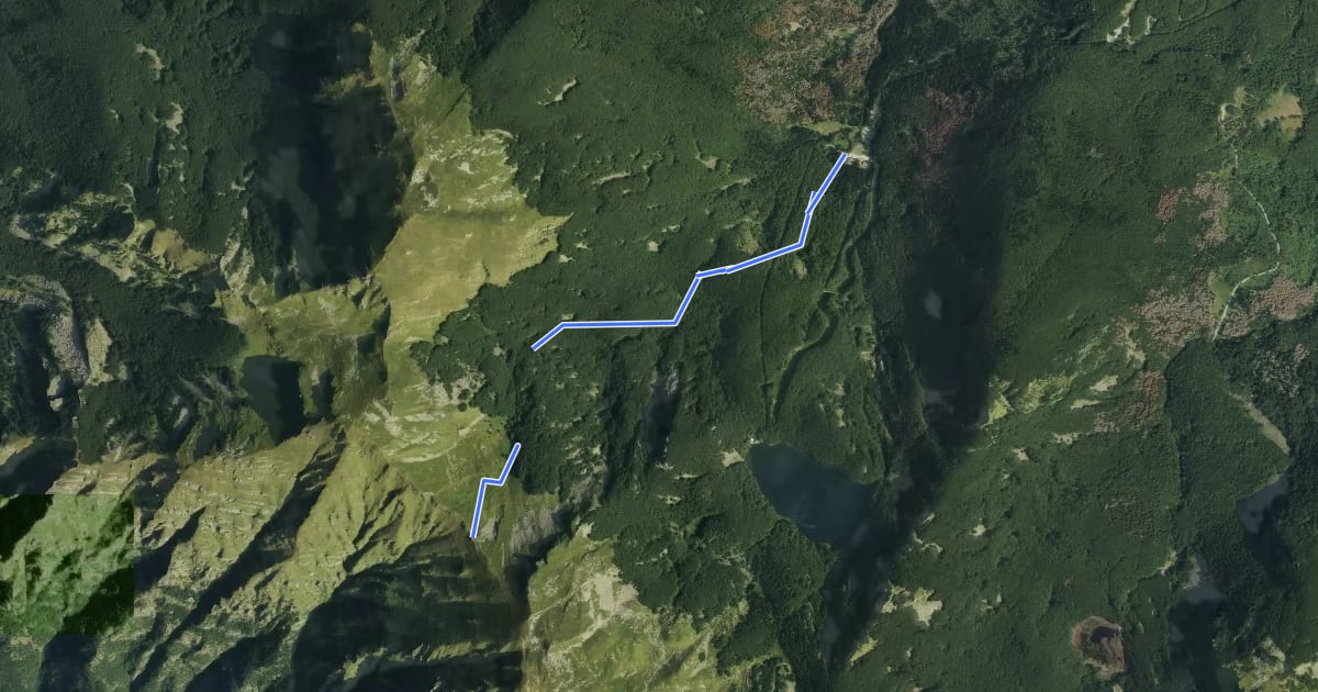 Маршрут Rifugio Lagdei - Capanna Schiaffino (Capanna del Braiola) - Sella del Braiola на спутниковом снимке