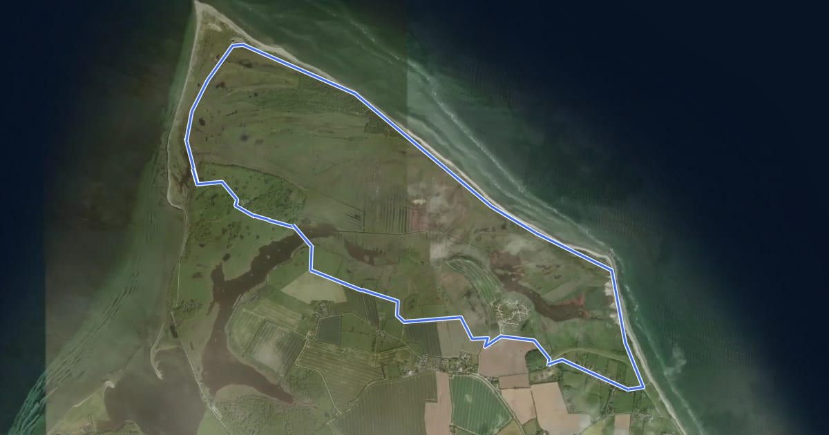 Маршрут RinderWeg на спутниковом снимке