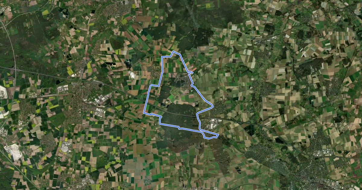 Маршрут Ring 3 Lehrte на спутниковом снимке