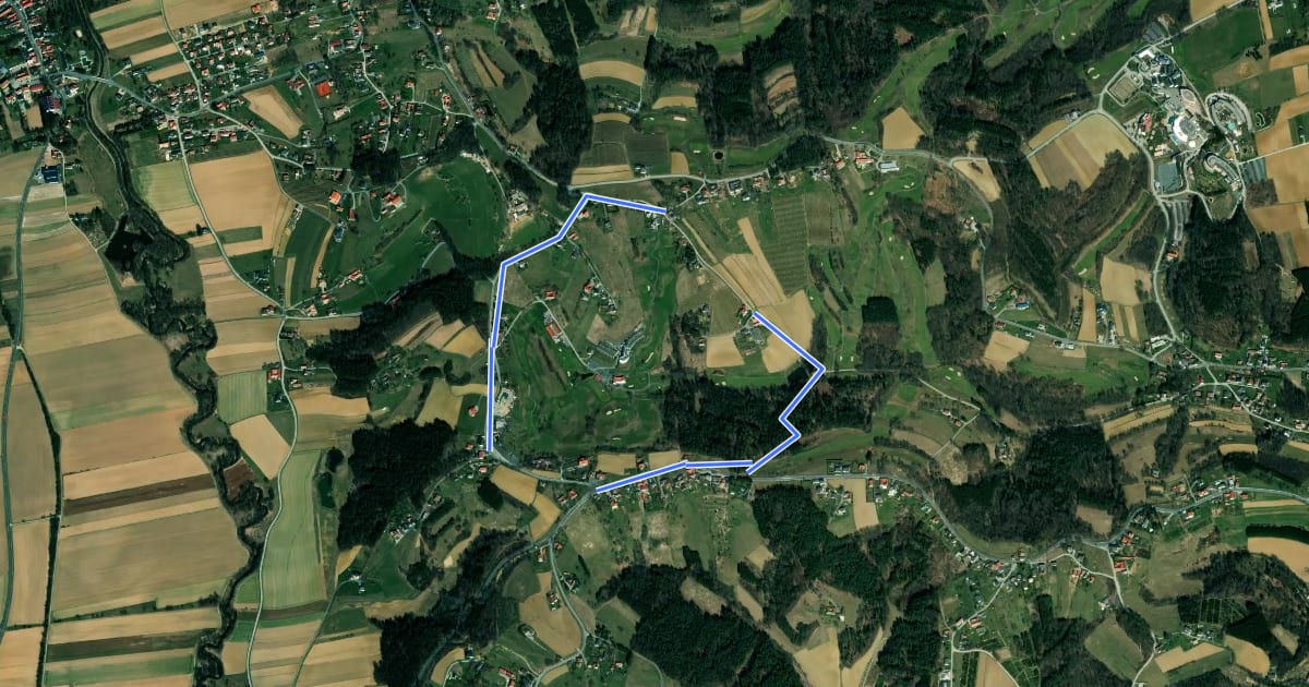 Маршрут Ringbergweg (Stegersbach) на спутниковом снимке