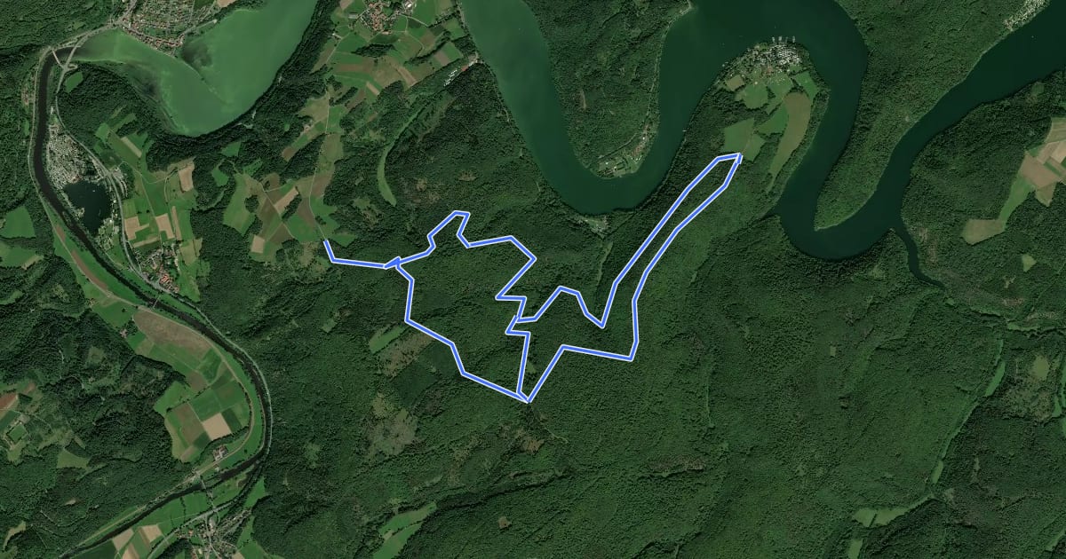 Маршрут Ringelsberg-Route на спутниковом снимке