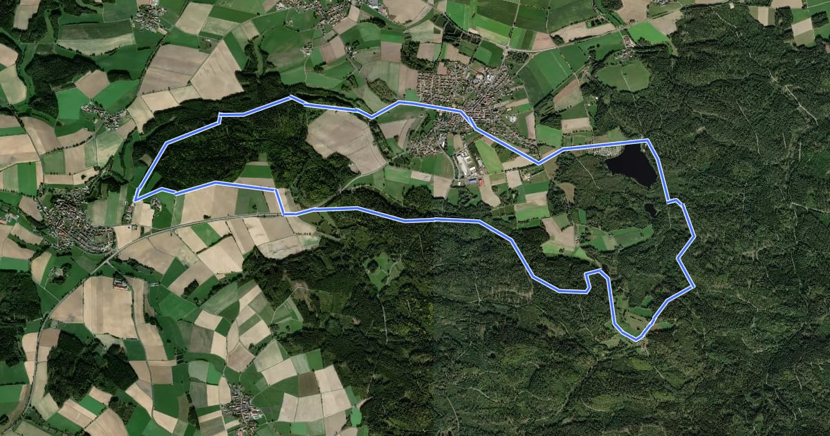 Маршрут Ringweg на спутниковом снимке