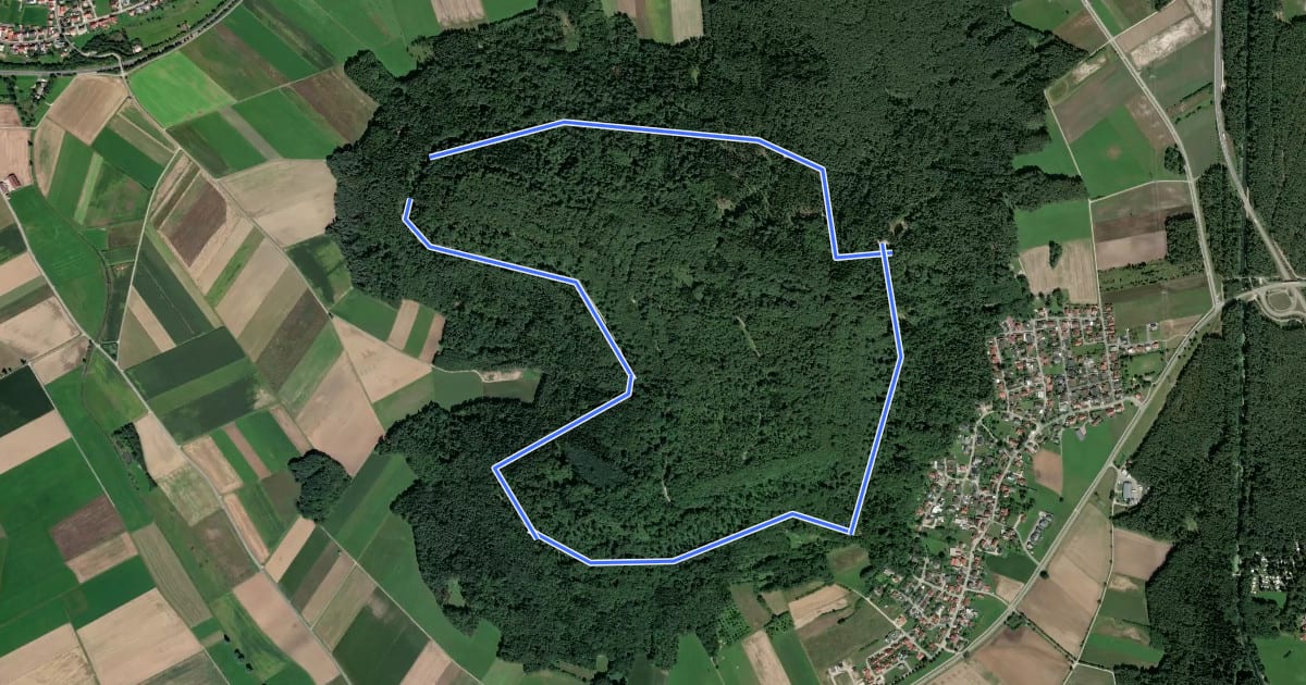 Маршрут Ringweg на спутниковом снимке