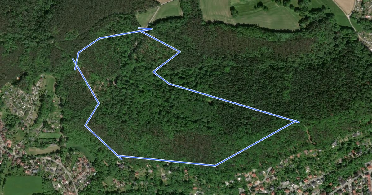 Маршрут Ringweg на спутниковом снимке