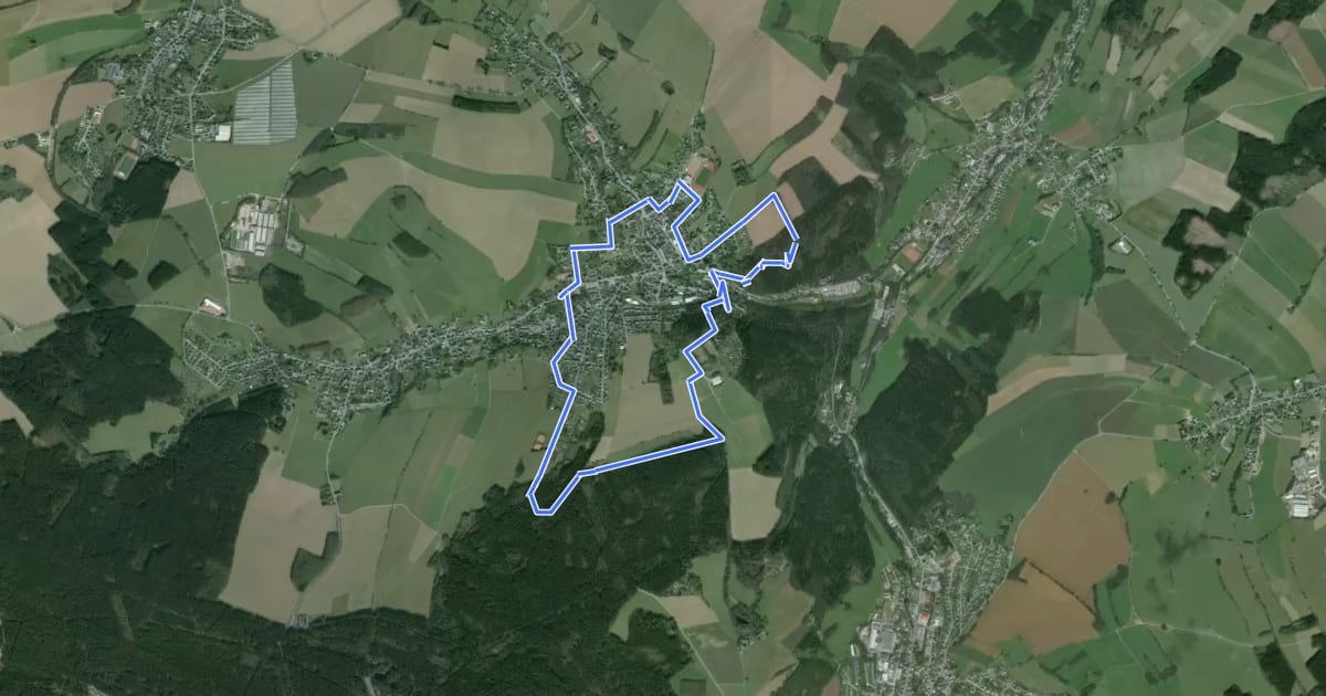 Маршрут Ringweg Thum на спутниковом снимке