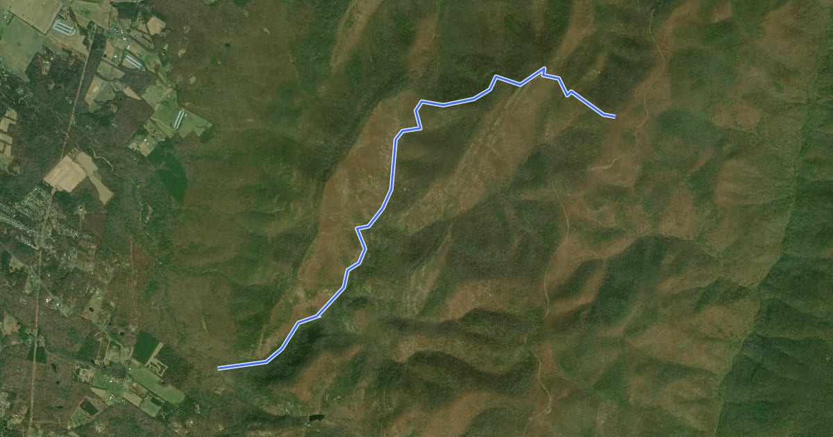 Маршрут Riprap Trail на спутниковом снимке
