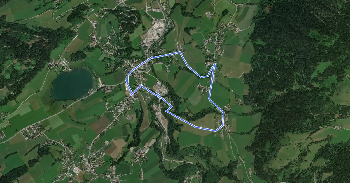 Маршрут Ritzmannsdorf-Tachenberg-Weg на спутниковом снимке