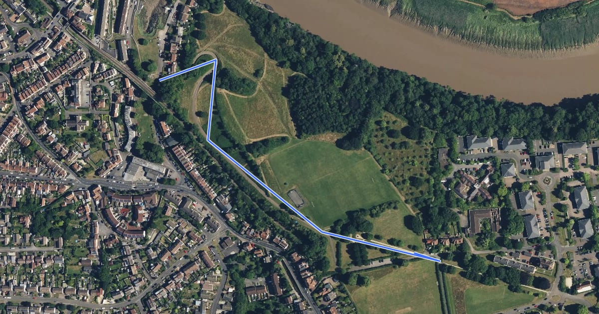 Маршрут River Avon Trail Cycle Path на спутниковом снимке