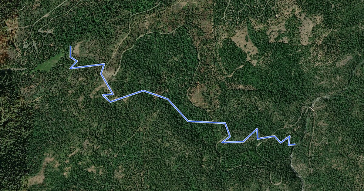 Маршрут River Canyon Trail на спутниковом снимке