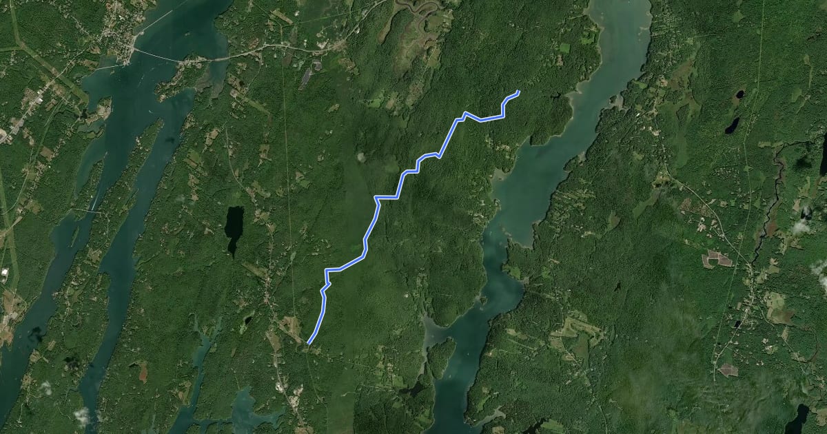 Маршрут River Link на спутниковом снимке