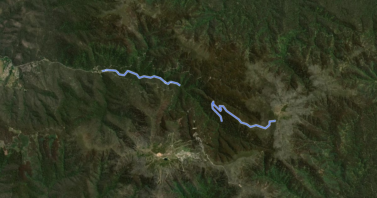Маршрут River Spur Trail на спутниковом снимке