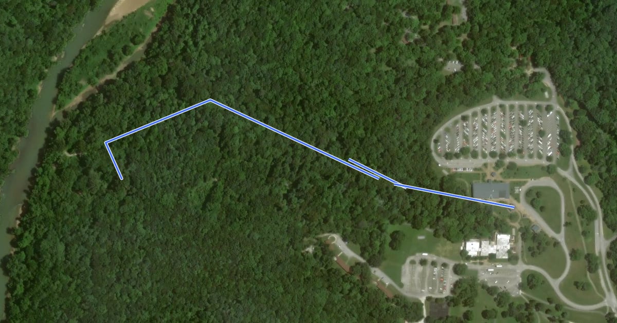 Маршрут River Styx Spring Trail на спутниковом снимке
