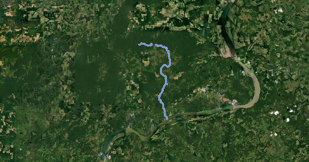 Маршрут River to River Segment 1 - E'Town to Garden of the Gods на спутниковом снимке