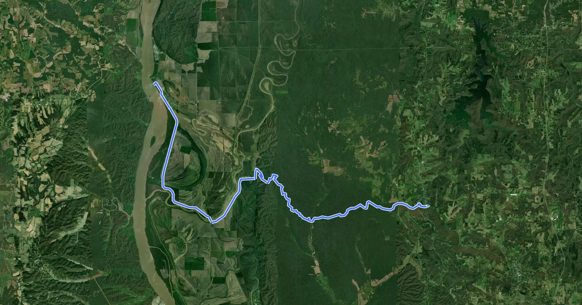 Маршрут River to River Segment 7 - Alto Pass to Devil's Backbone на спутниковом снимке