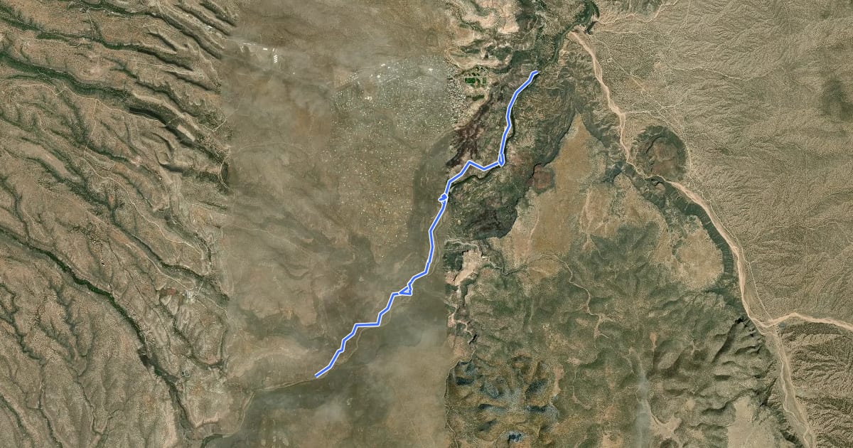Маршрут River Trail на спутниковом снимке