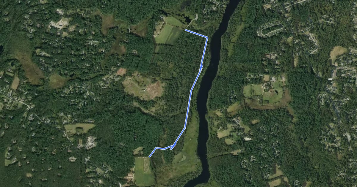 Маршрут River Trail на спутниковом снимке