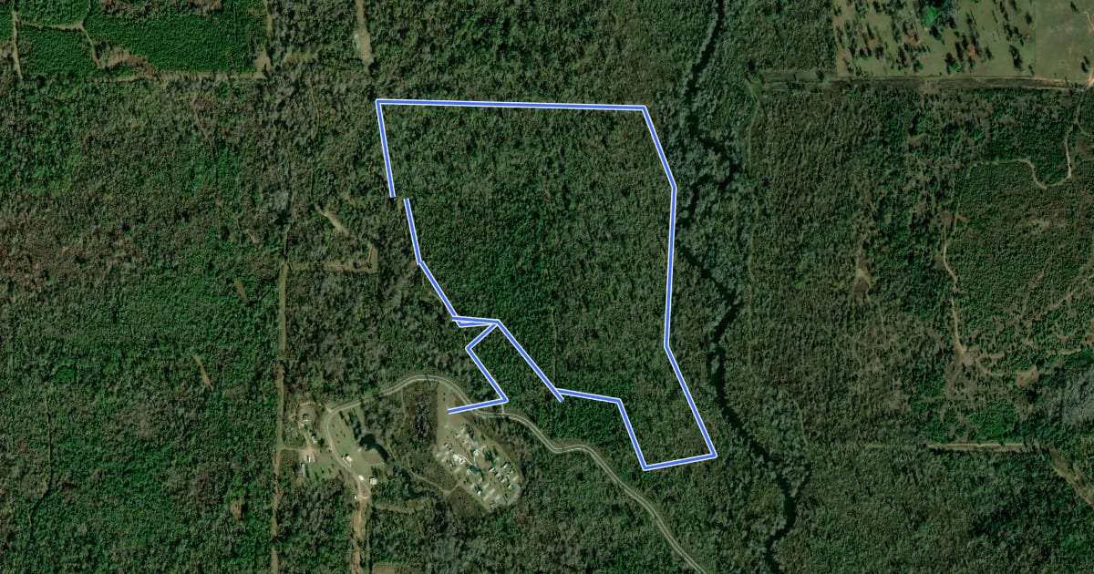 Маршрут River Trail (Blue) на спутниковом снимке