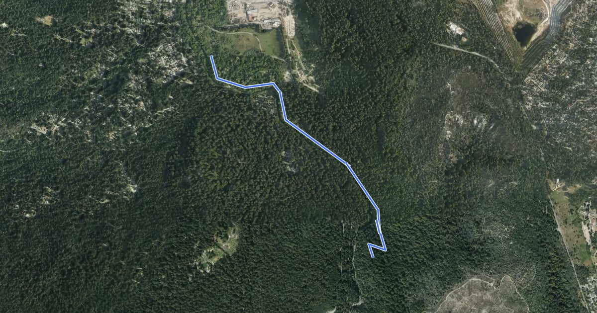 Маршрут River Trail Pedestrian на спутниковом снимке