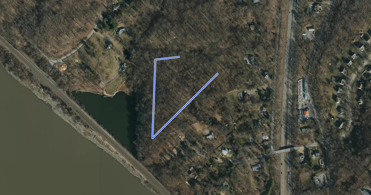 Маршрут River View Trail на спутниковом снимке