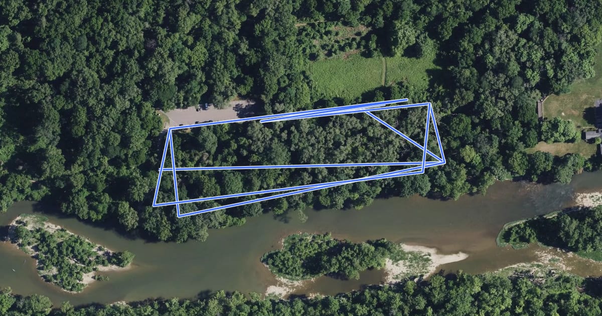 Маршрут River Walk Trail на спутниковом снимке