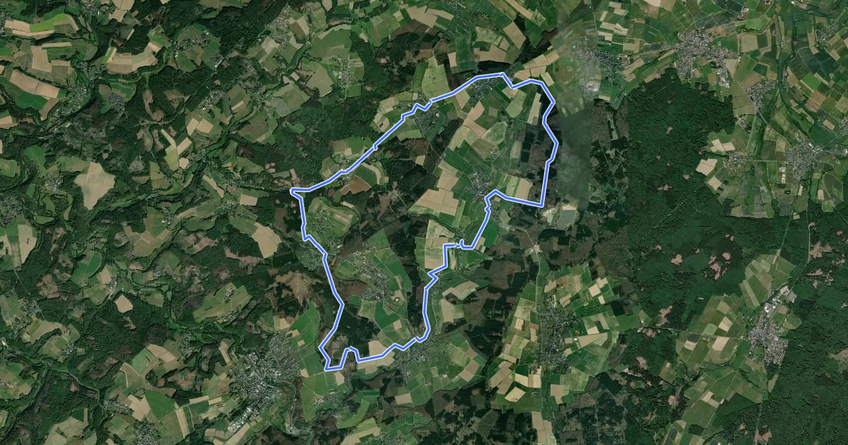 Маршрут [RM] Rotmilanwanderweg на спутниковом снимке