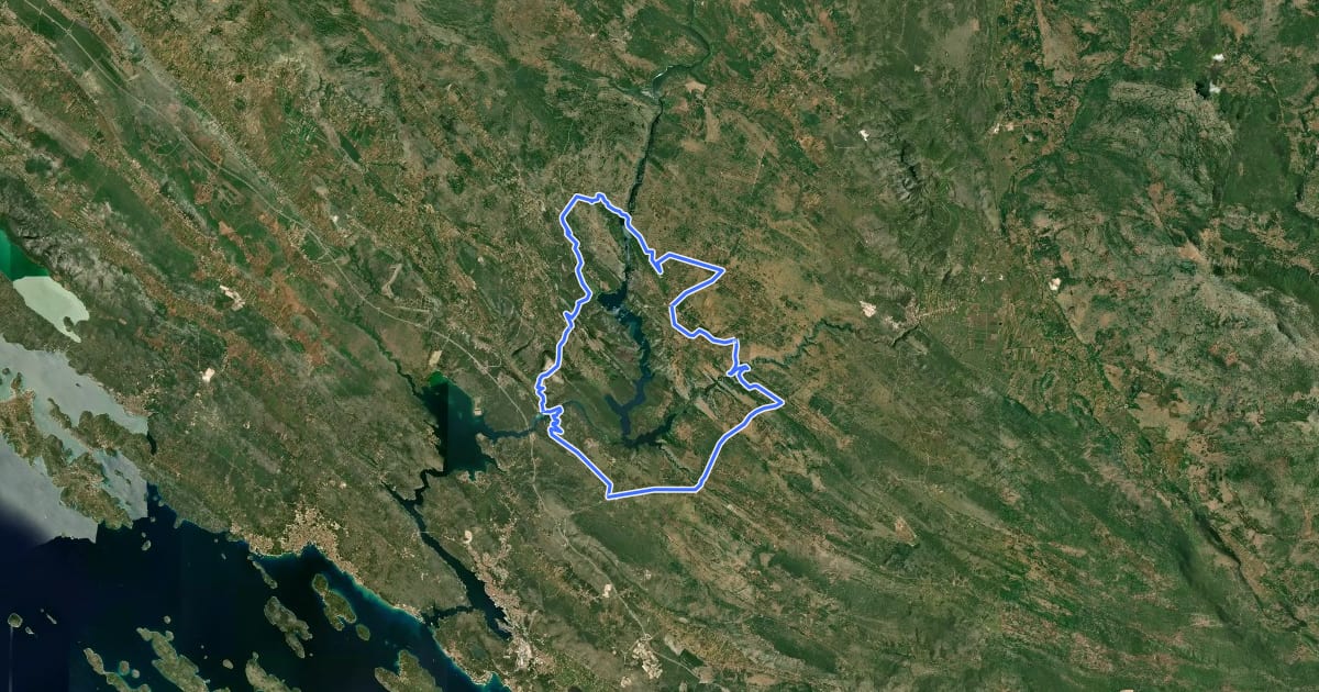 Маршрут Road 1 на спутниковом снимке