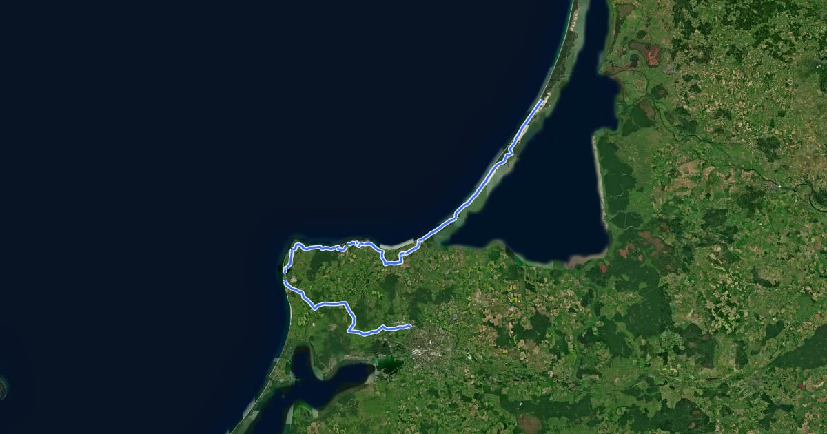 Маршрут Road на спутниковом снимке