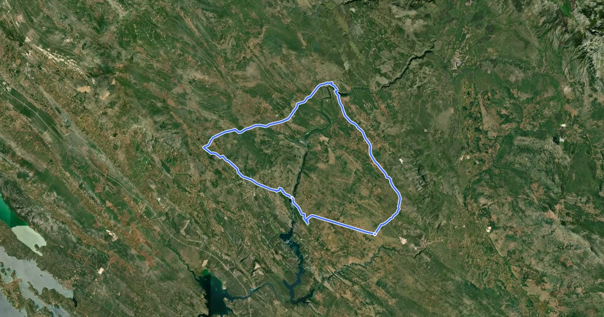 Маршрут Road 3 на спутниковом снимке