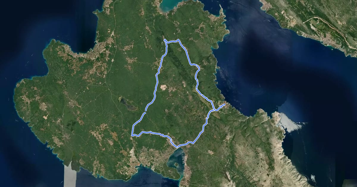 Маршрут ROAD 56 на спутниковом снимке