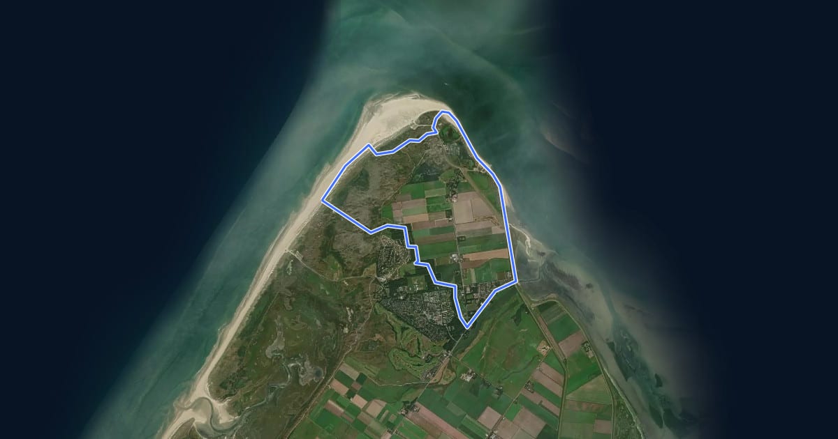 Маршрут Robbengatroute на спутниковом снимке