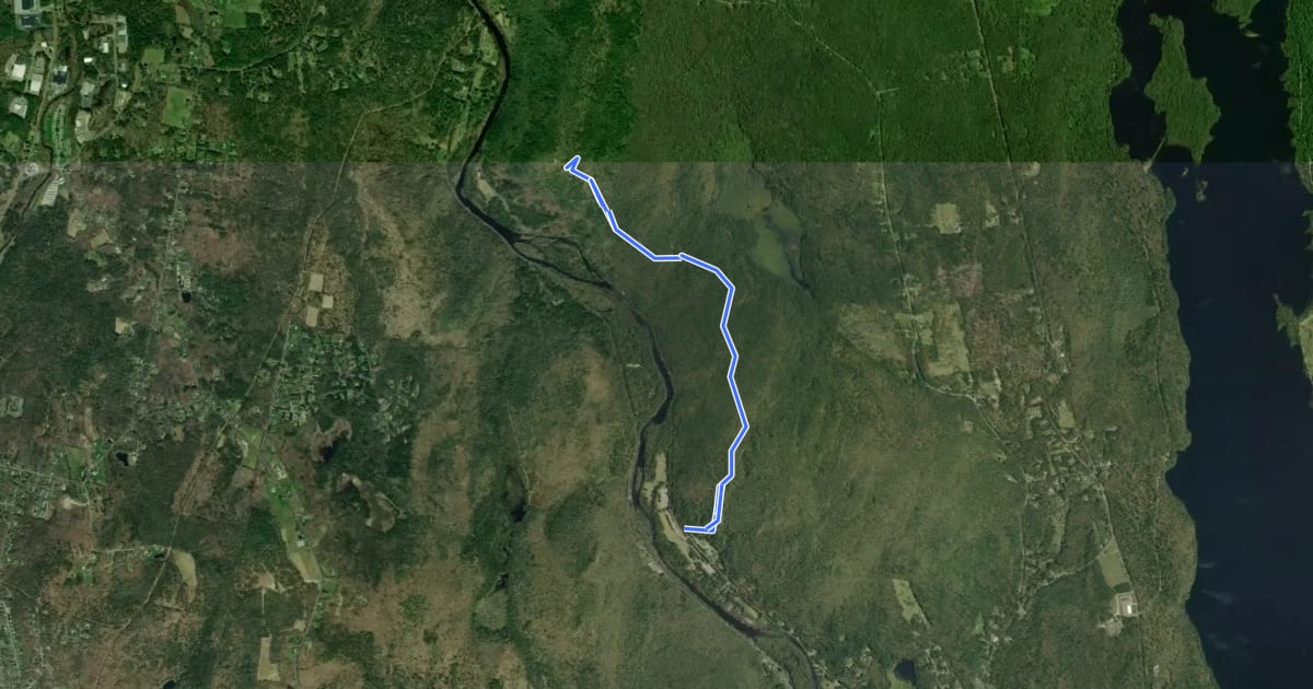 Маршрут Robet Ross Trail на спутниковом снимке