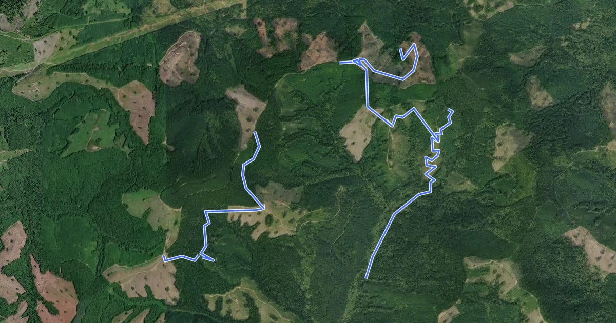 Маршрут Rock Candy Trail на спутниковом снимке