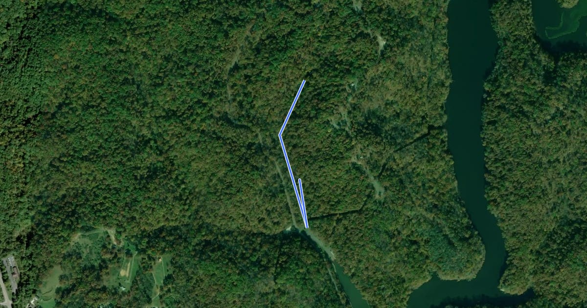 Маршрут Rock House Trail на спутниковом снимке
