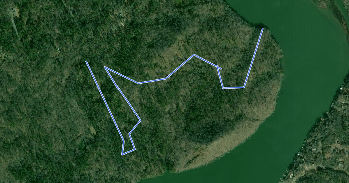 Маршрут Rocks Trail на спутниковом снимке