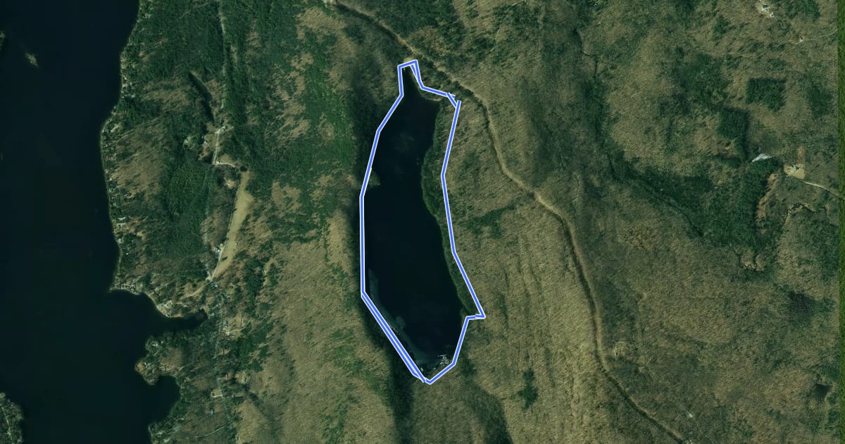 Маршрут Rocky Point Trail на спутниковом снимке