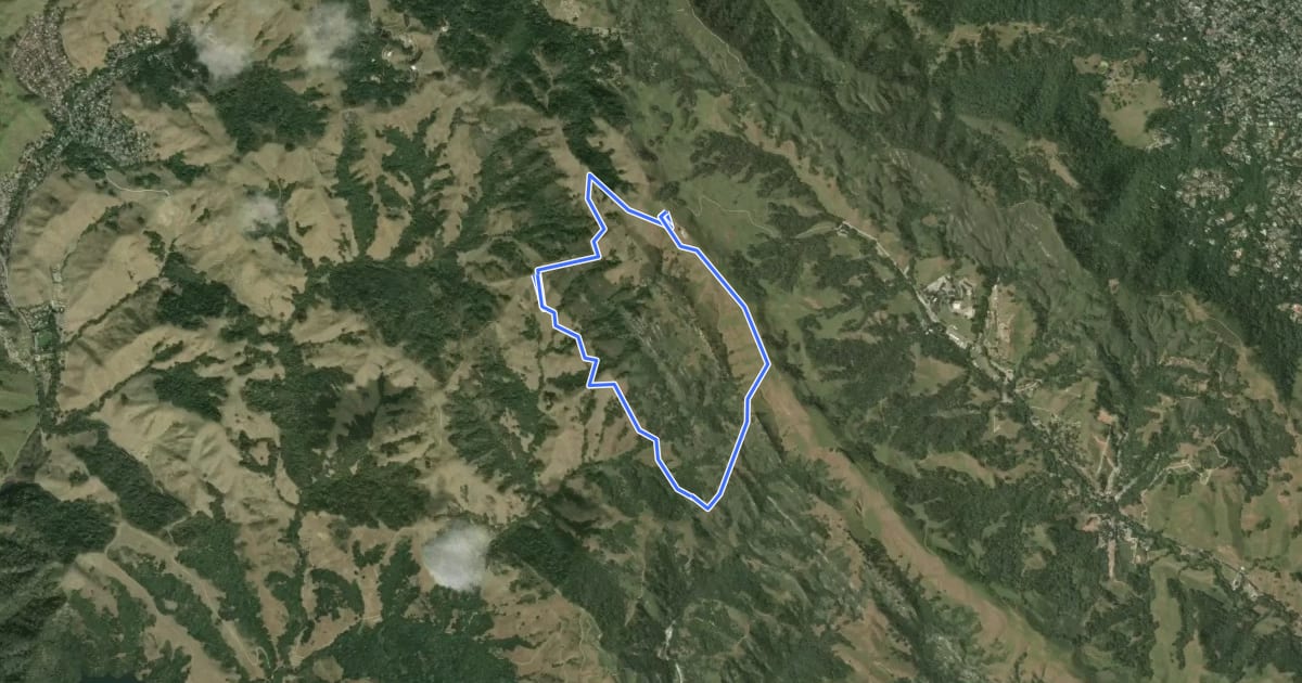 Маршрут Rocky Ridge Loop Trail на спутниковом снимке