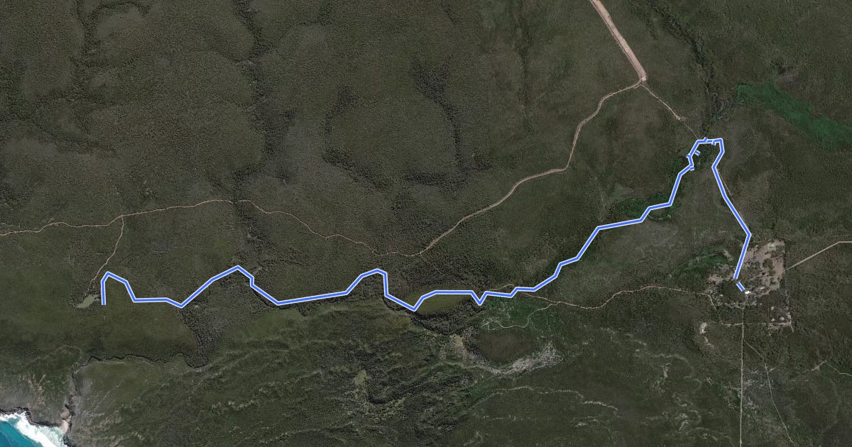 Маршрут Rocky River Hike на спутниковом снимке