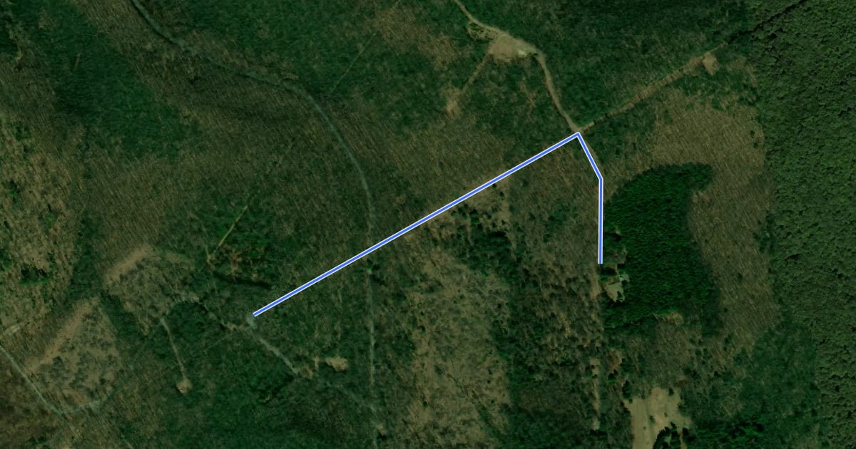 Маршрут Rocky Trail на спутниковом снимке