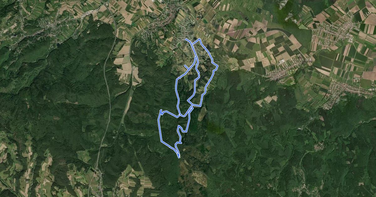 Маршрут Rohrbach bei Mattersburg - Herrentisch на спутниковом снимке