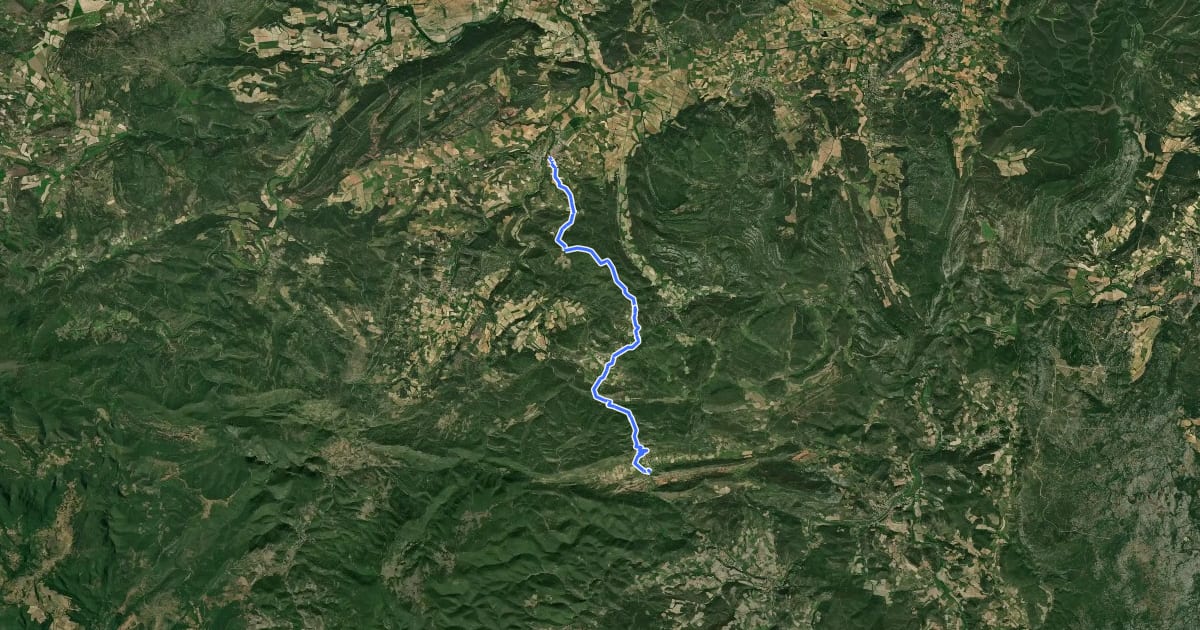 Маршрут Ronde Au Coeur Des Corbières Etape 2 на спутниковом снимке