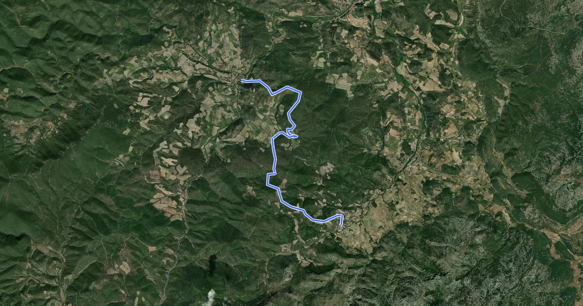 Маршрут Ronde Au Coeur Des Corbières Etape 4 на спутниковом снимке