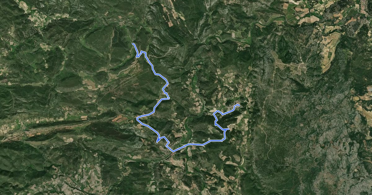 Маршрут Ronde Au Coeur Des Corbières Etape 6 на спутниковом снимке