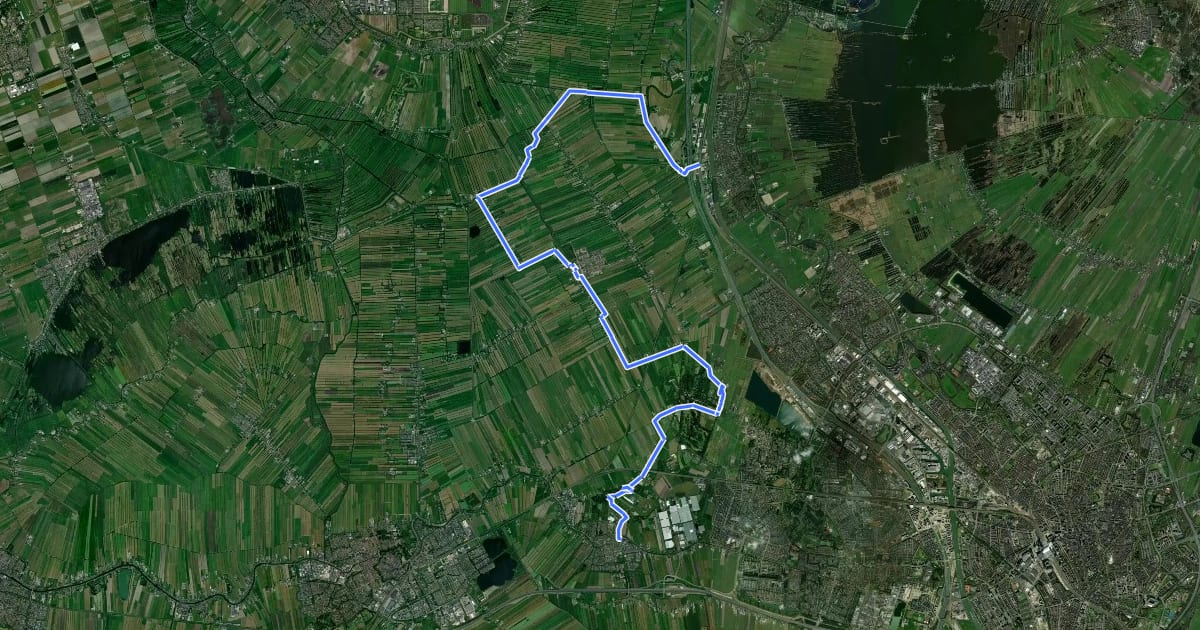 Маршрут Rondom de Dom part 4 - Harmelen - Breukelen NS на спутниковом снимке