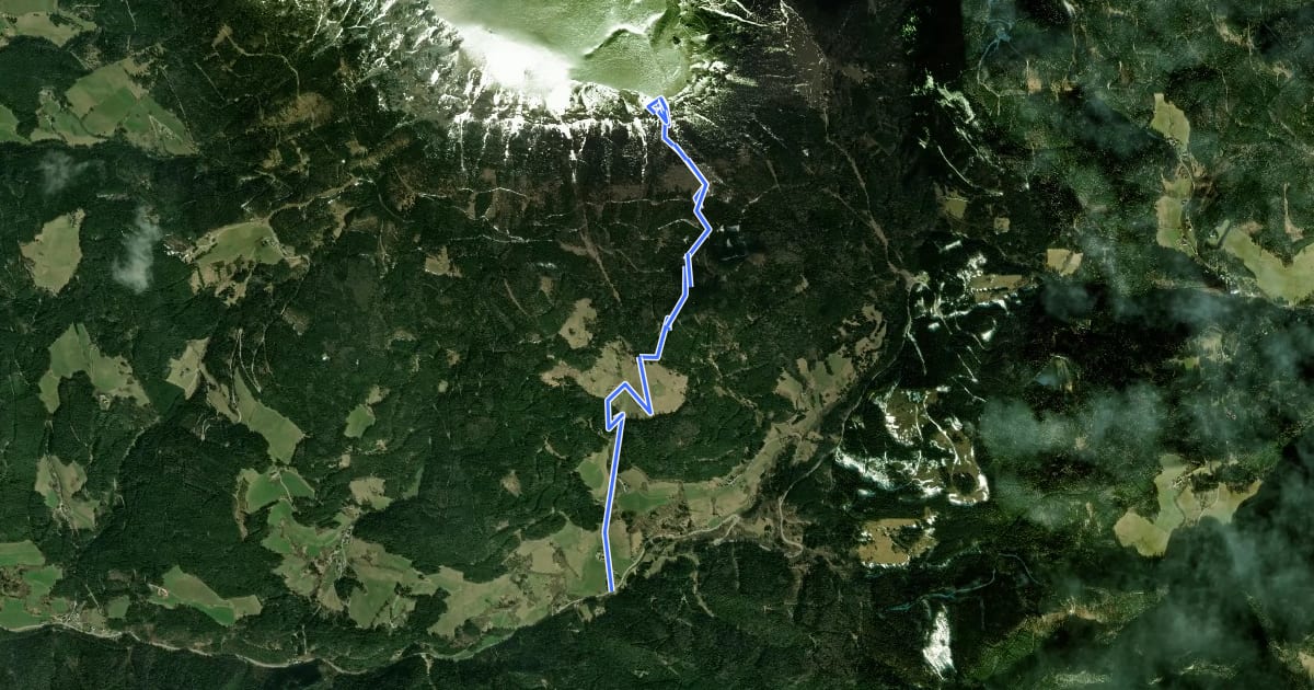 Маршрут Rosl-Payer-Weg, Gretchensteig 825 на спутниковом снимке