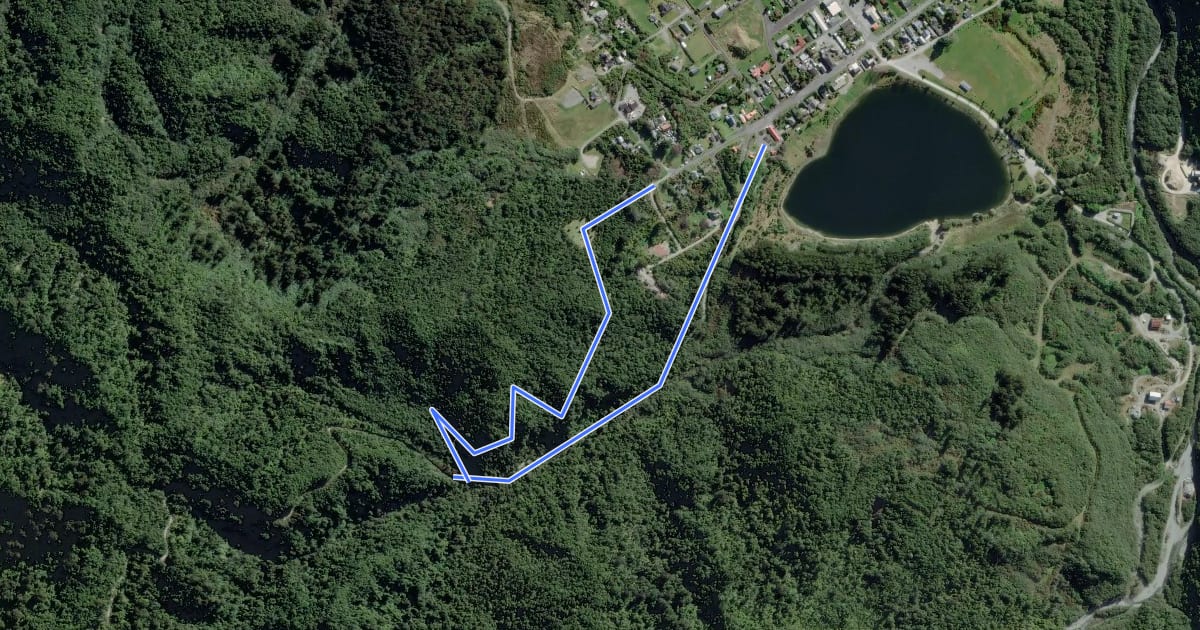Маршрут Ross Water Race Walkway на спутниковом снимке